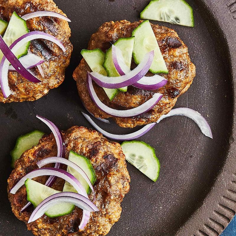 Herb and Feta Stuffed Lamb Burgers