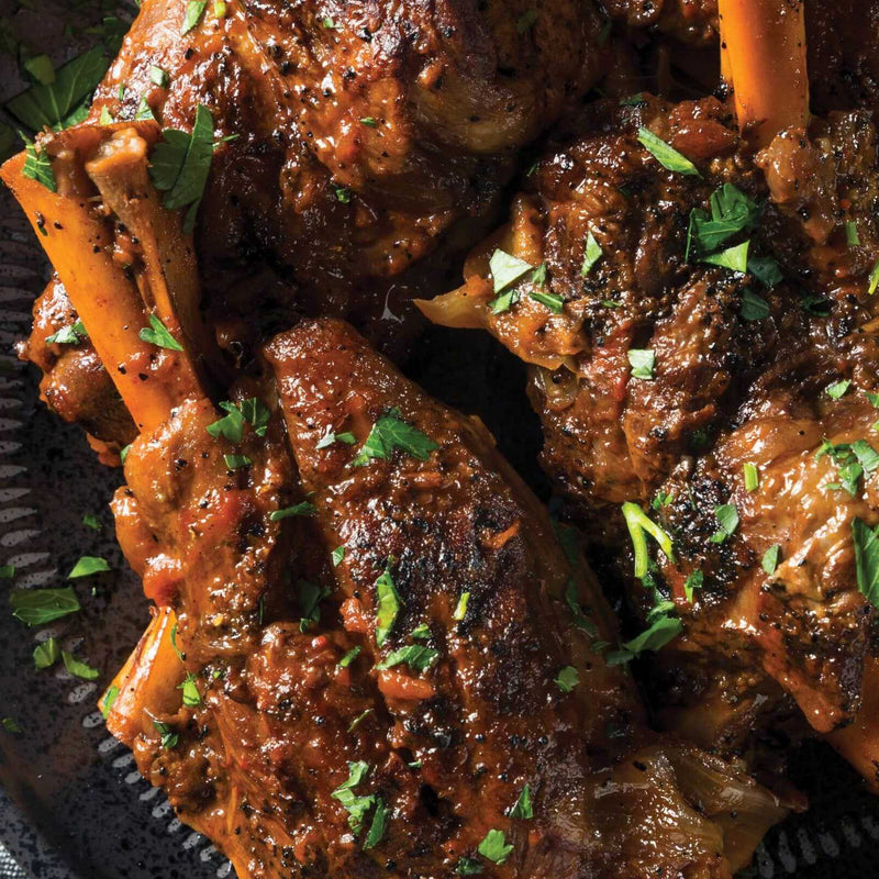Lamb Shanks with Roasted Carrots
