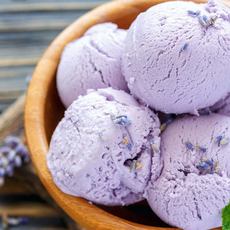 Low-Sugar Lavender Ice Cream