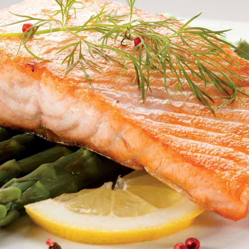 Roasted Salmon with Parmesan Asparagus