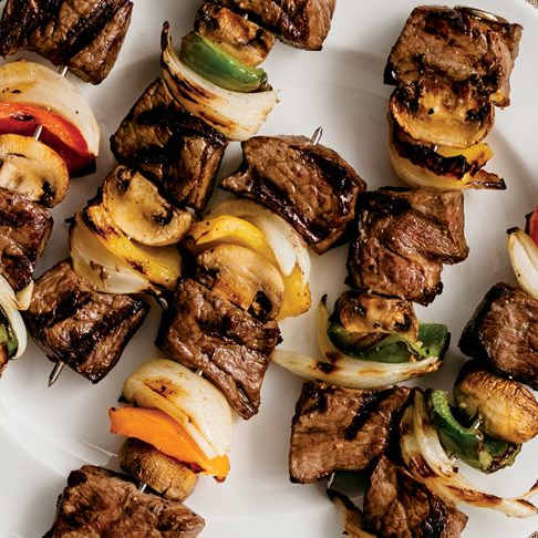 Steak and Vegetable Kebabs