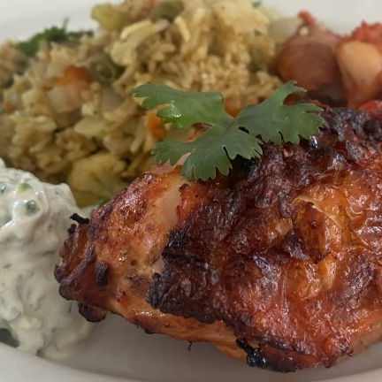 Tandoori Chicken with Vegetable Biryani Rice