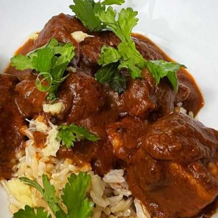 Tempeh Tikka Masala with Brown Rice