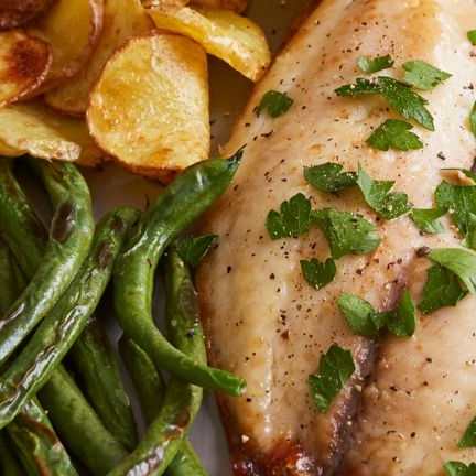 Tilapia Meuniere with Green Beans and Potatoes