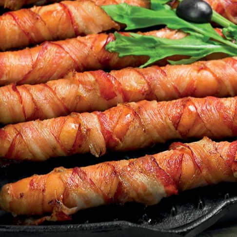 Bacon-Wrapped Sausages