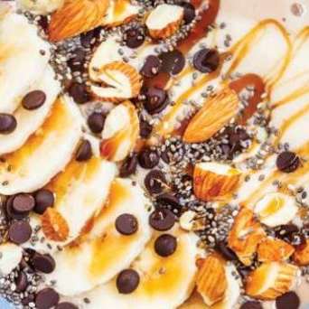 Banana Peanut Butter Oat Bowl