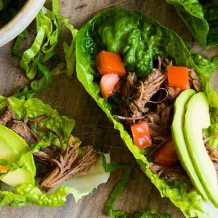 Barbacoa Beef Lettuce Cups
