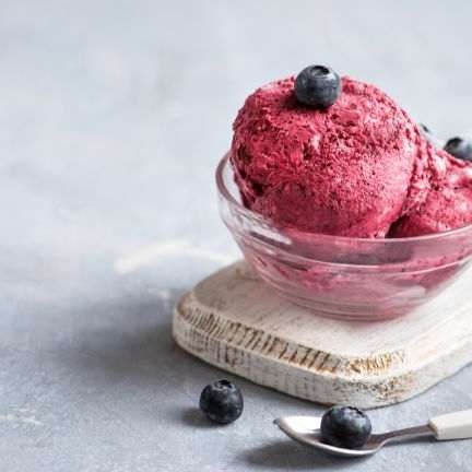 Blueberry Pomegranate Sorbet