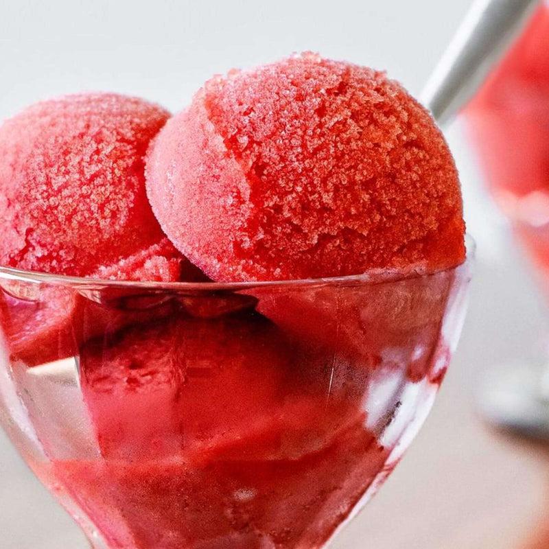 Boozy Strawberry Sorbet