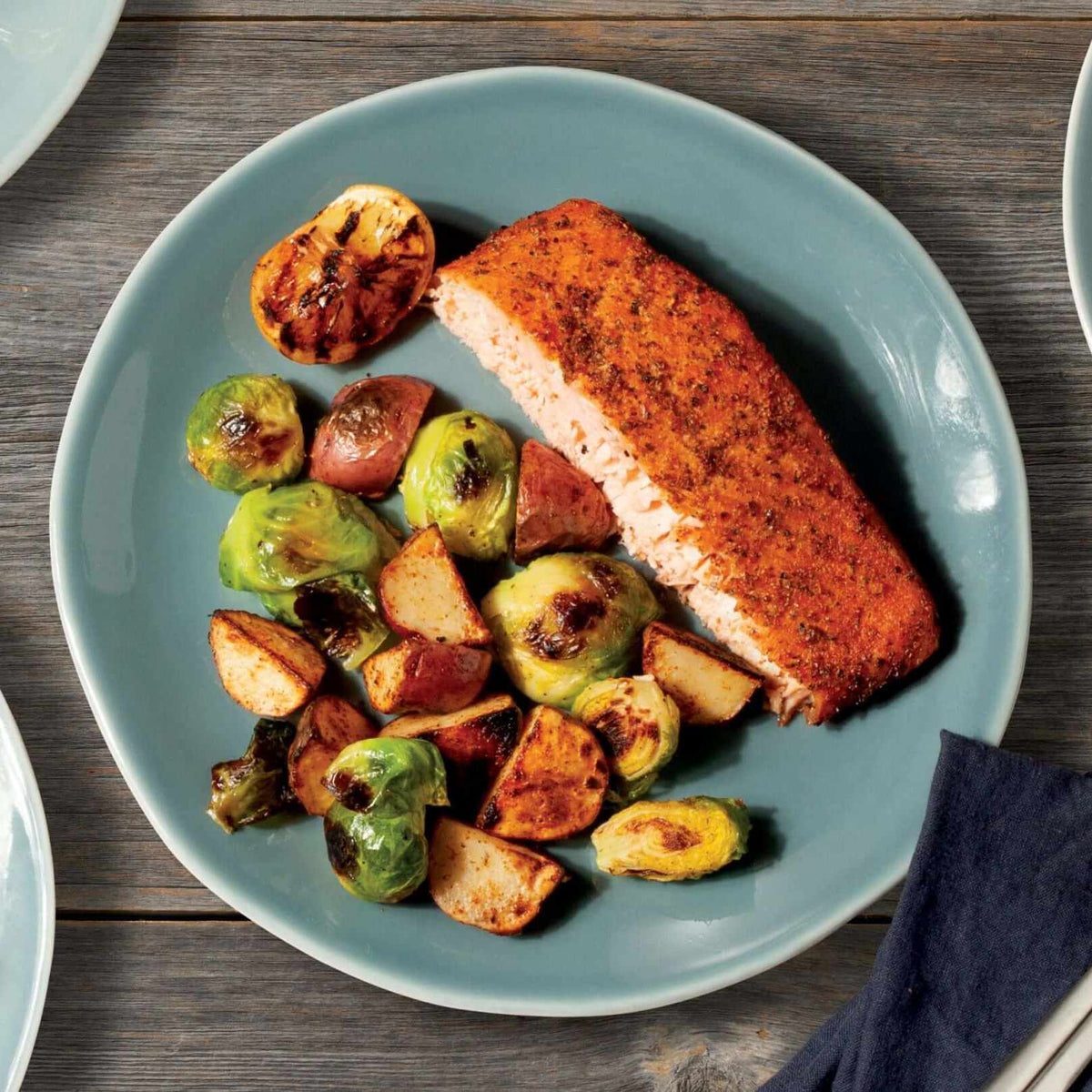 Cajun Salmon Sheet Pan Meal