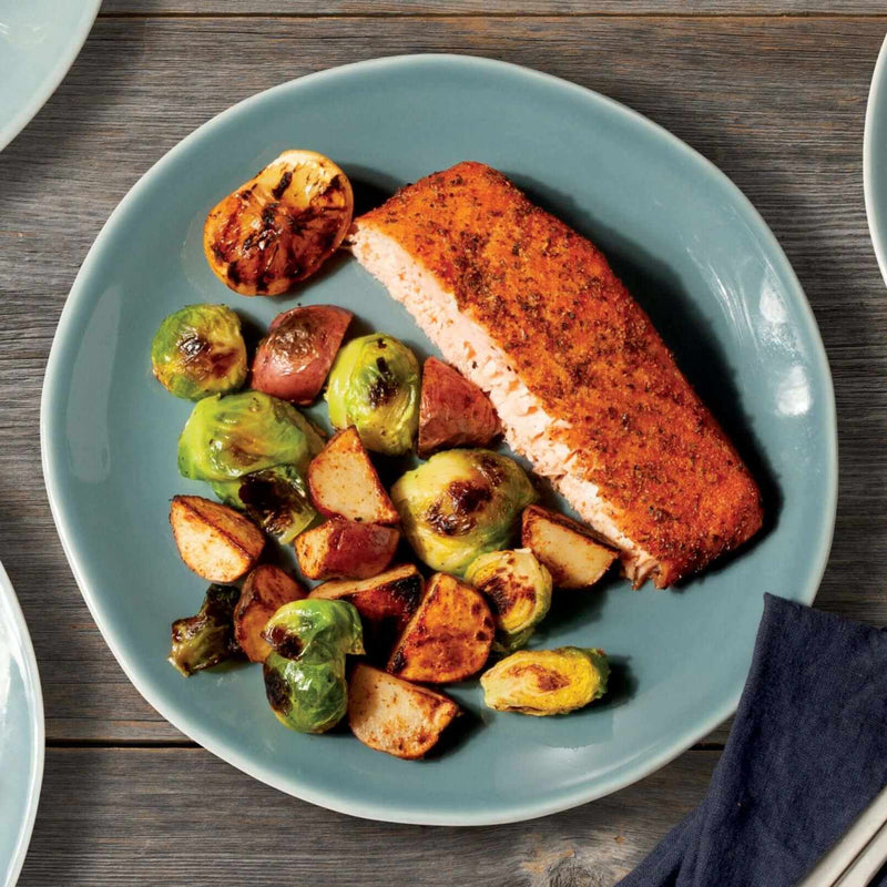 Cajun Salmon Sheet Pan Meal