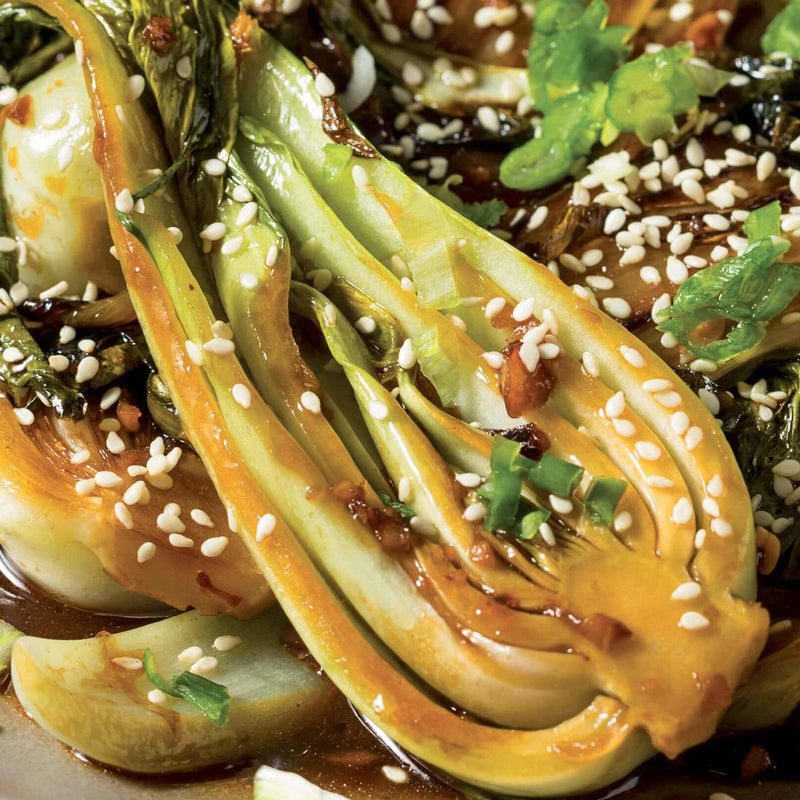 Seared Sesame Soy Bok Choi
