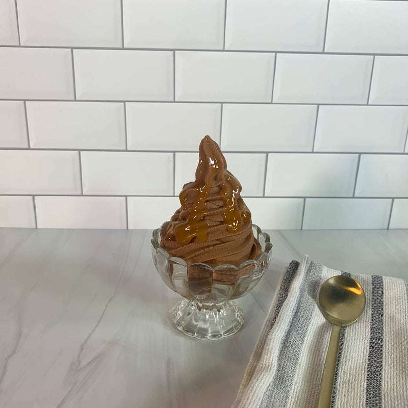 Chocolate Caramel Frozen Yogurt