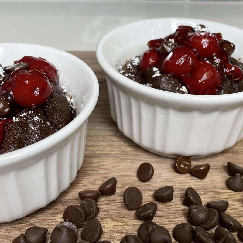 Chocolate Cherry Thyme Molten Lava Cake