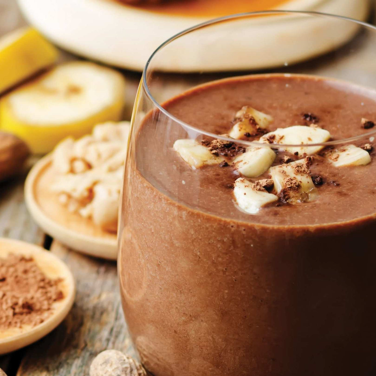 Chocolate Peanut Butter Banana Smoothie
