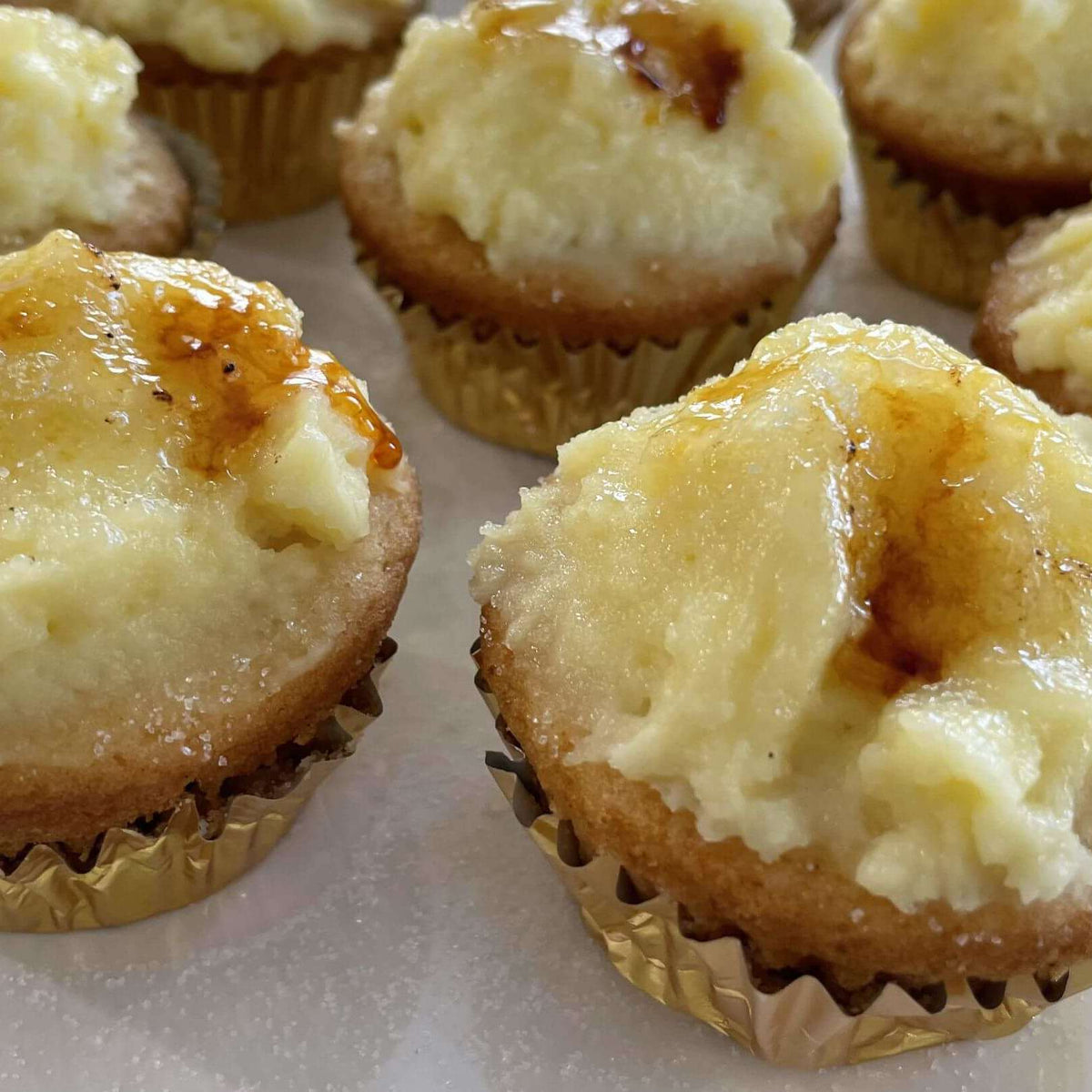 Crème brûlée Cupcakes