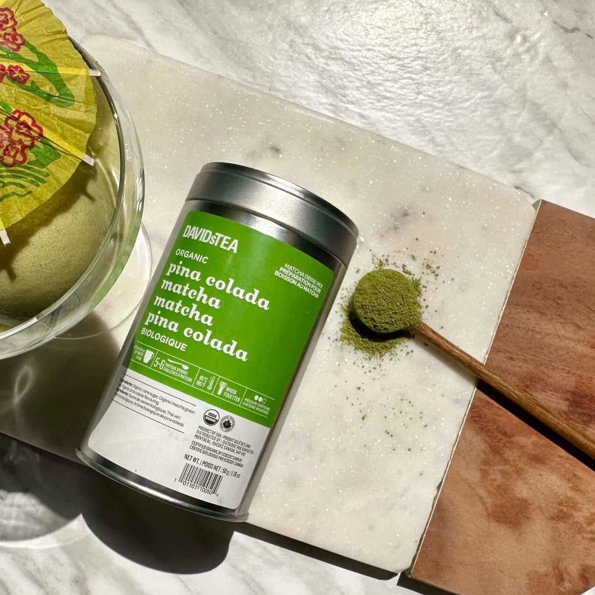 DAVIDsTEA Pina Colada Matcha Ice Cream