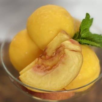 Easy Peach Sorbet