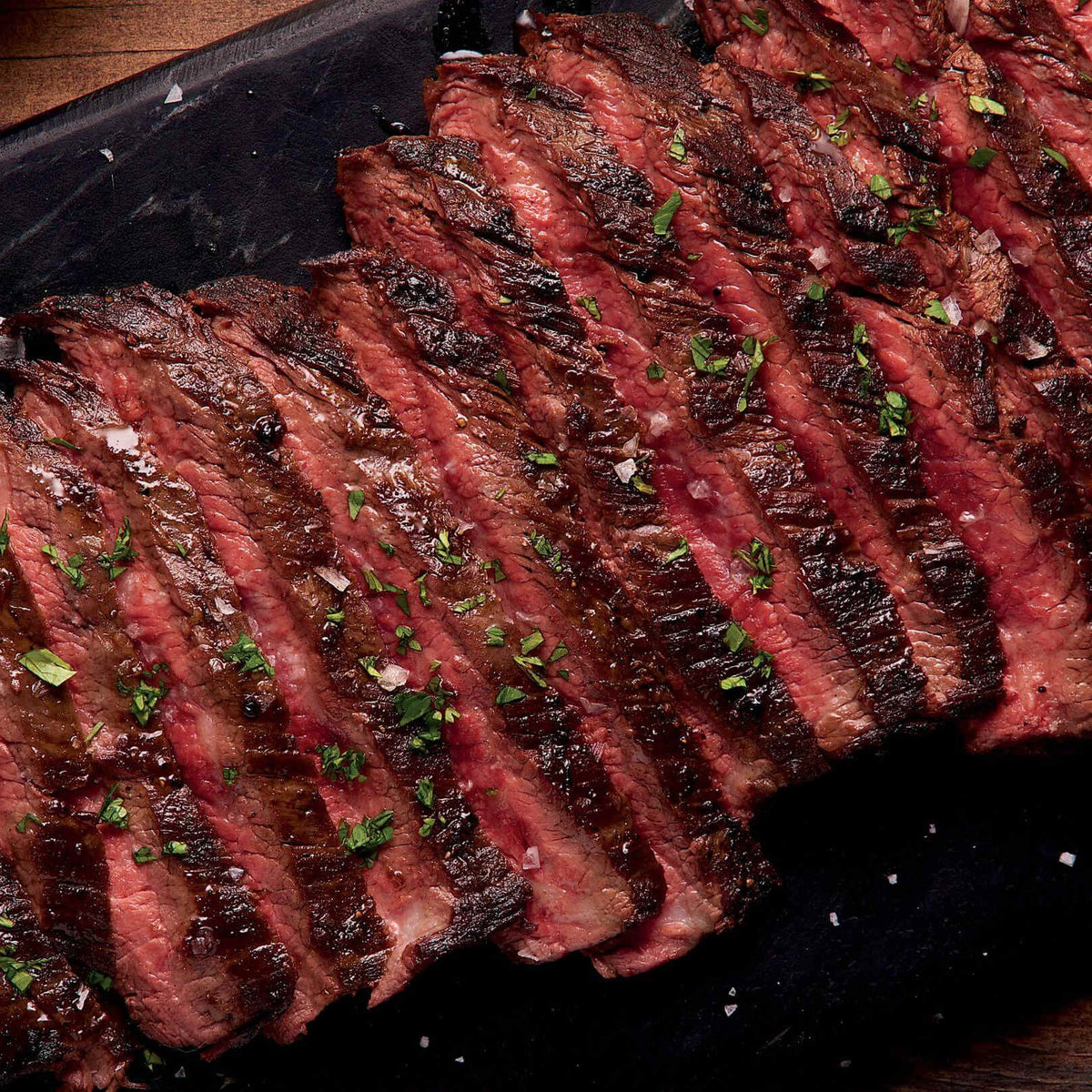 Flank Steak with Quinoa & Crispy Brussels