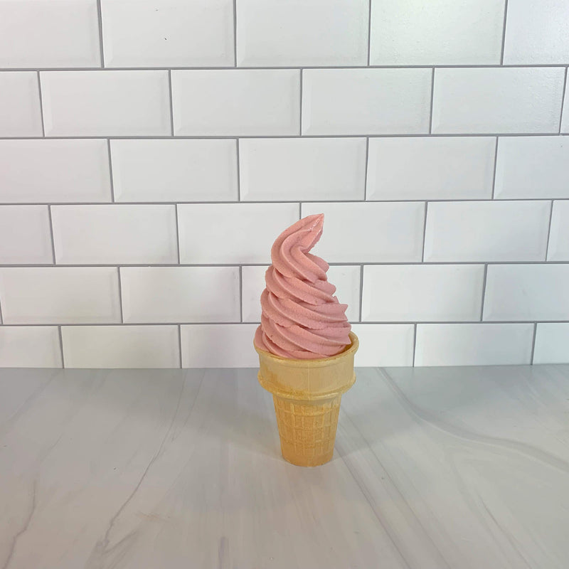 Fresh Strawberry Soft Serve