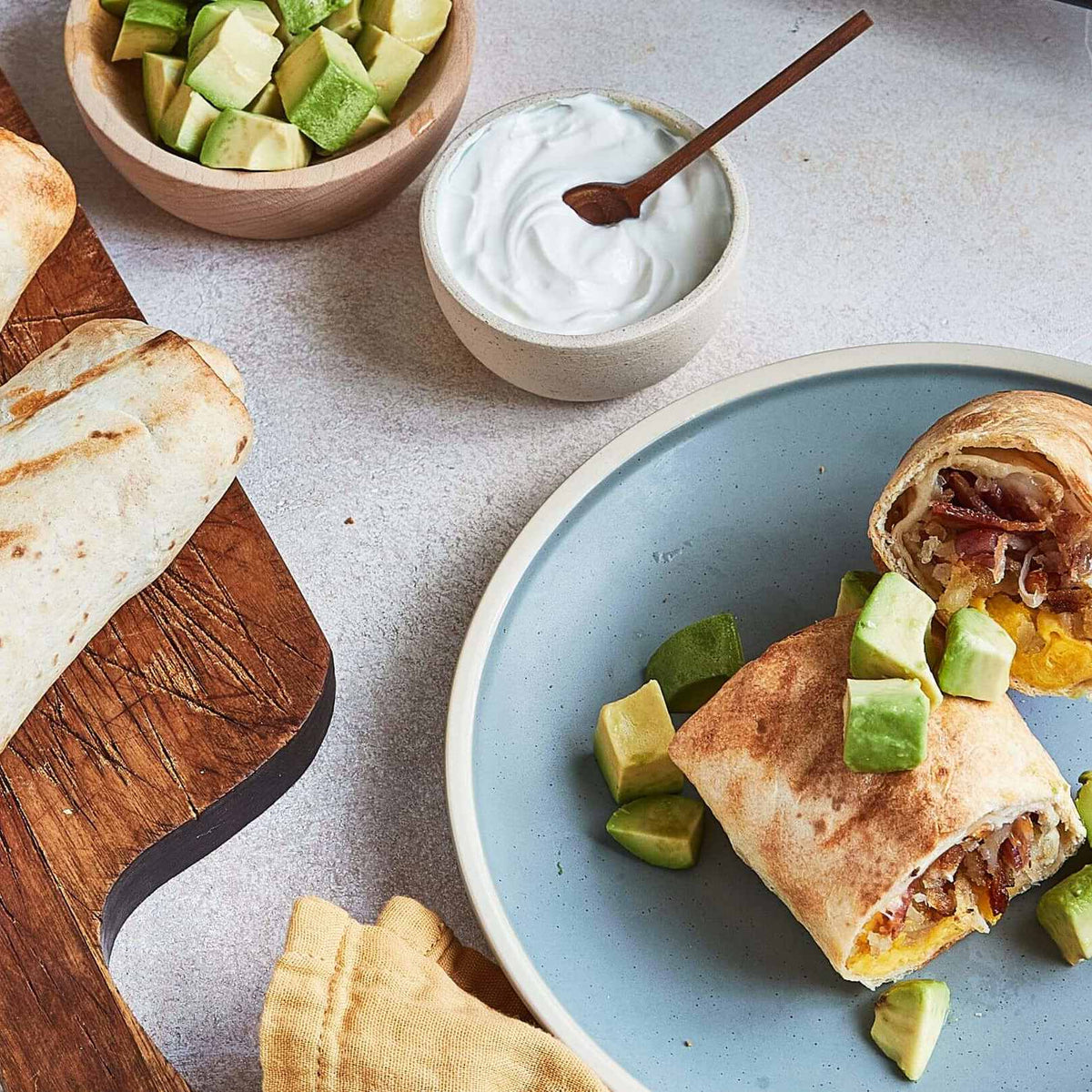Grilled Breakfast Burritos