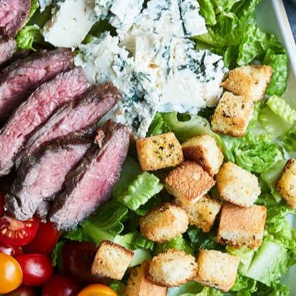Grilled Steak Salad with Blue Cheese Dressing
