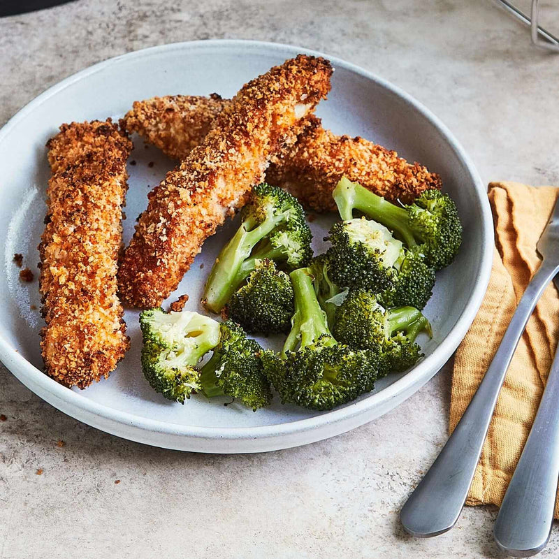 Homemade Fish Sticks and Broccoli
