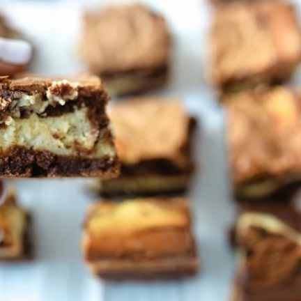 Irish Cream Liquor Cheesecake Brownies