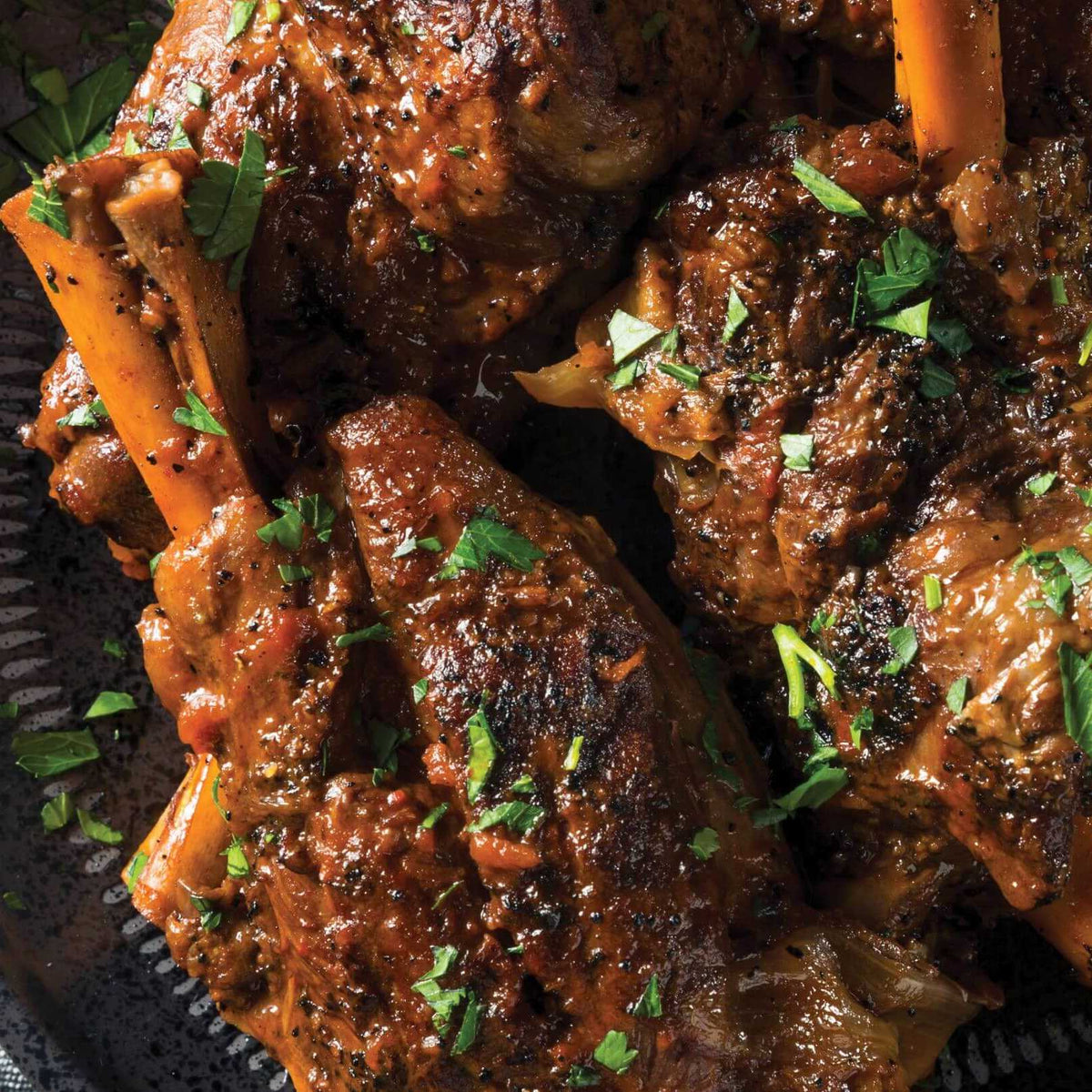 Lamb Shanks with Roasted Carrots