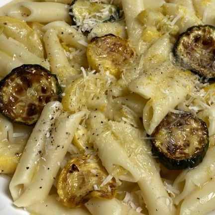 Lemon Butter Penne with Summer Squash