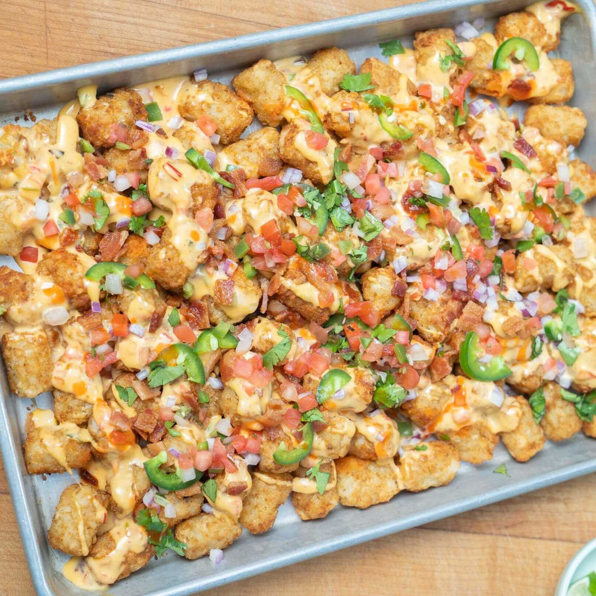 Loaded Air Fryer Tots