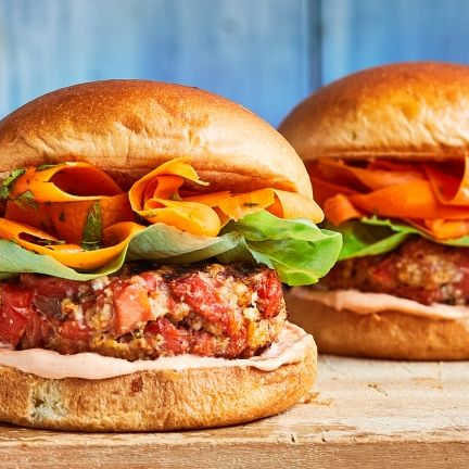 Miso-Ginger Salmon Burgers
