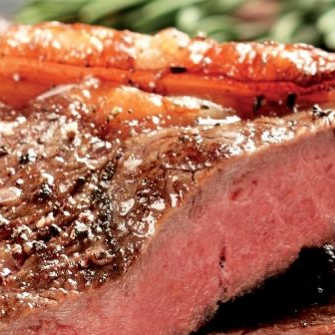Montreal Strip Steaks with Green Beans & Rice
