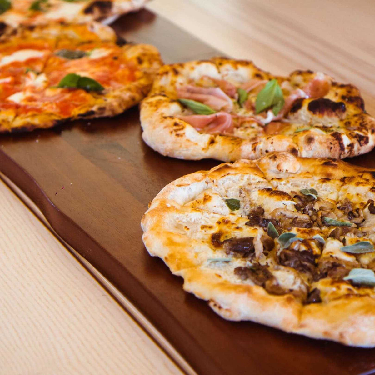 Mushroom and Goat Cheese NY Style Pizza