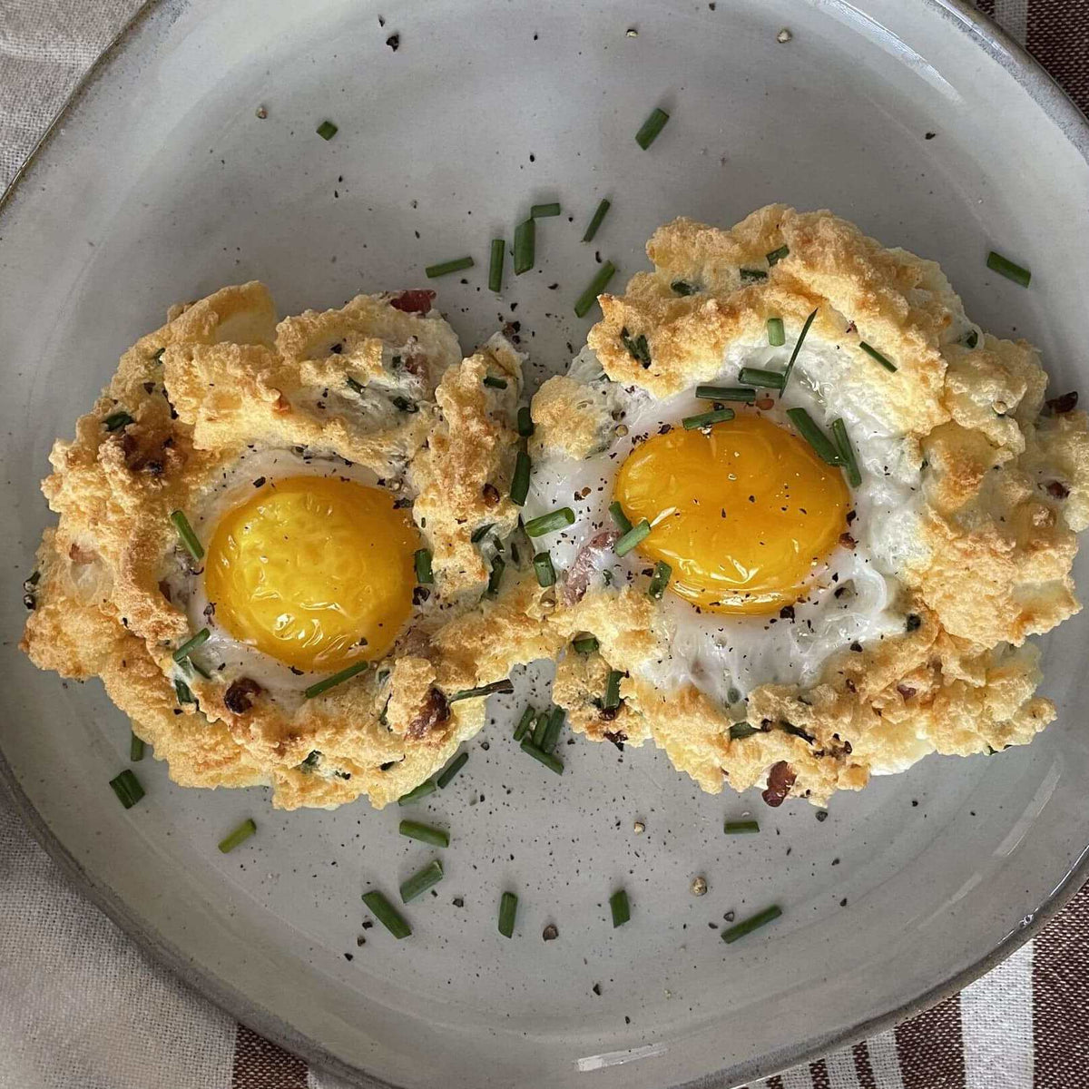 Parmesan and Bacon Cloud Egg