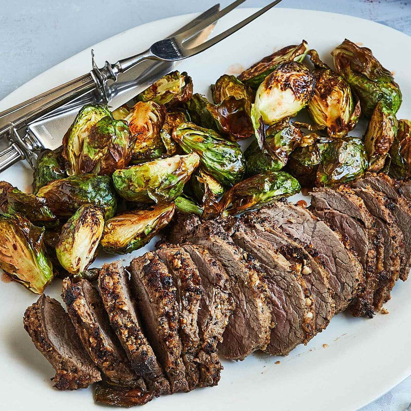 Niman Ranch Applewood Smoked Bacon-wrapped Peppercorn-Crusted Angus Beef Tenderloin Filet
