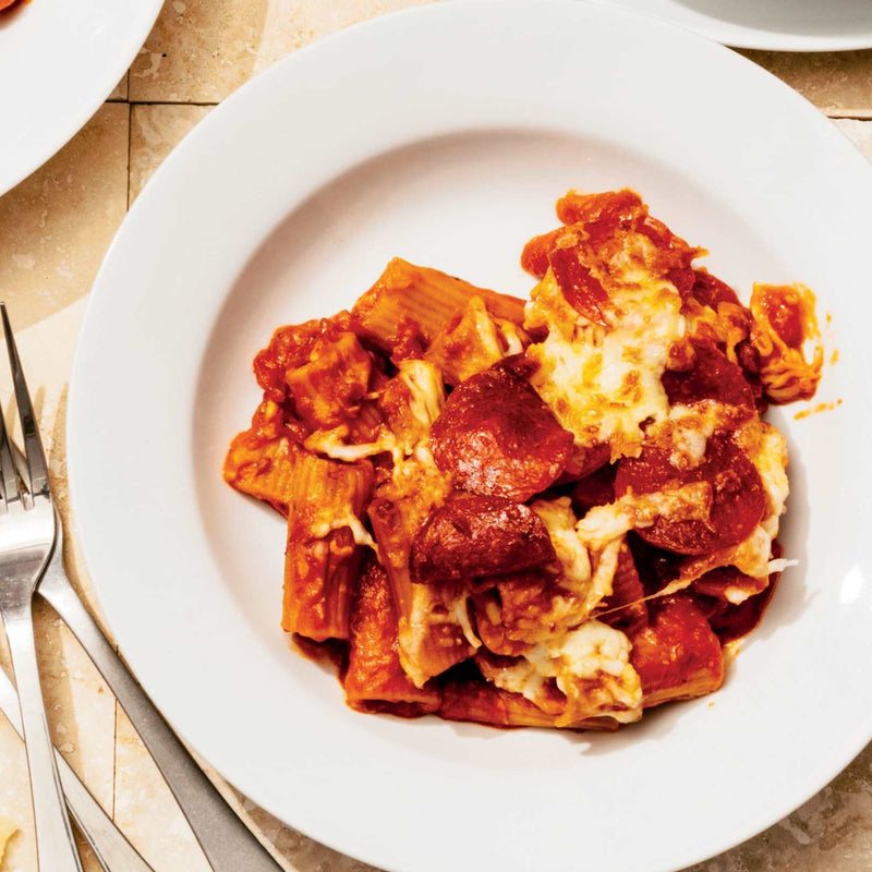 Pepperoni Pizza Pasta Bake