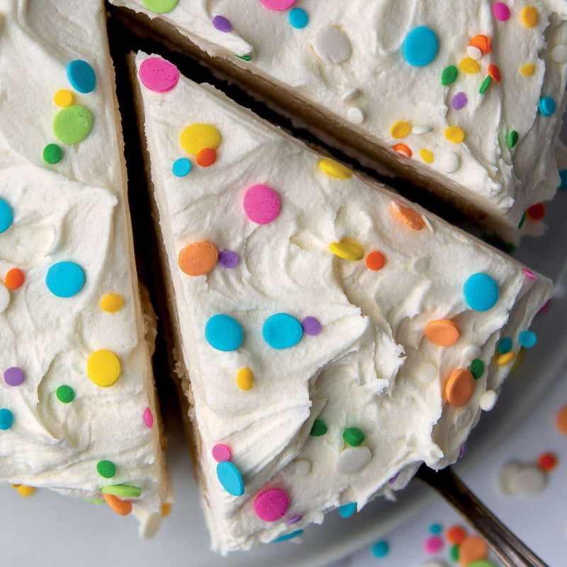 Rainbow Sprinkle Cake with Buttercream Frosting