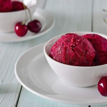 Rum and Cherry Cola Sorbet