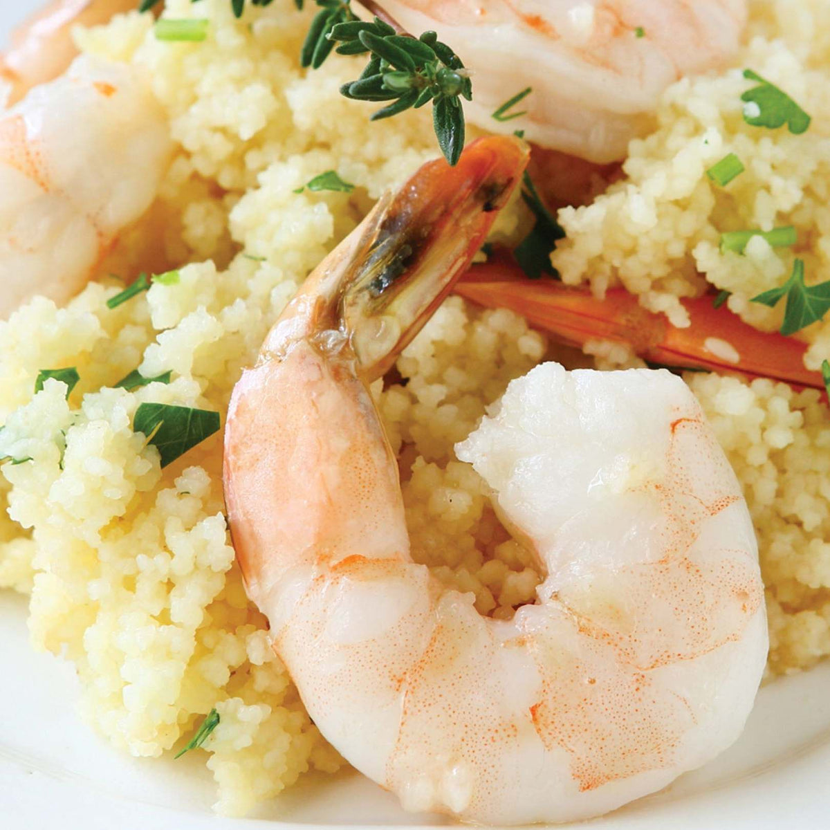 Shrimp Scampi and Couscous