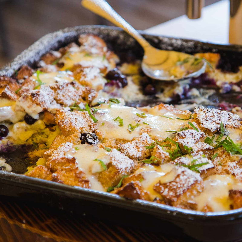 Smoked Blueberry French Toast