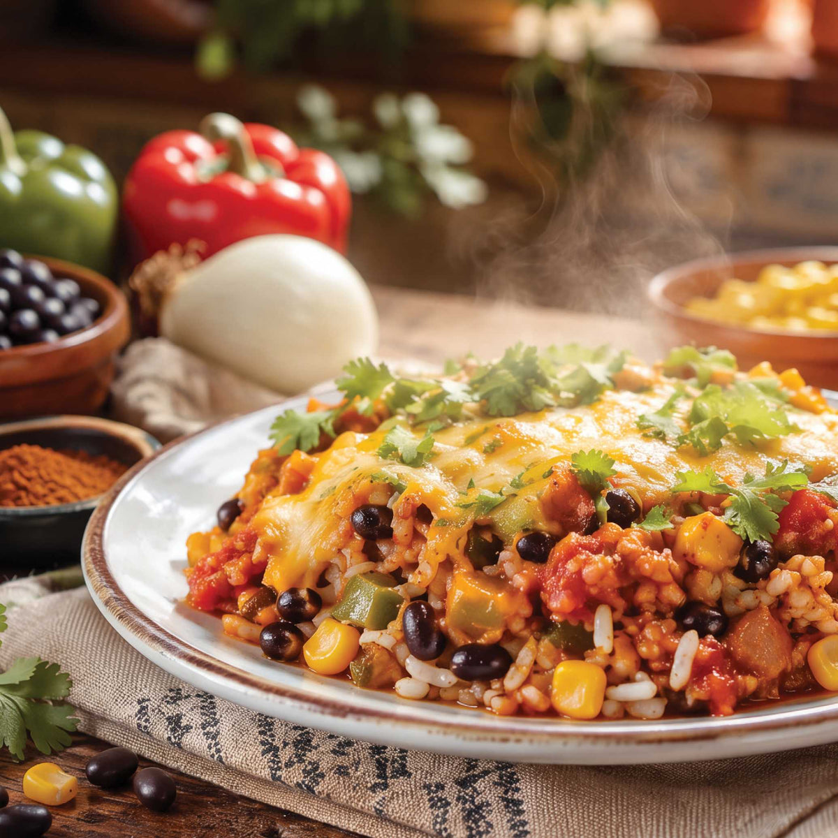Southwestern Style Rice Bake