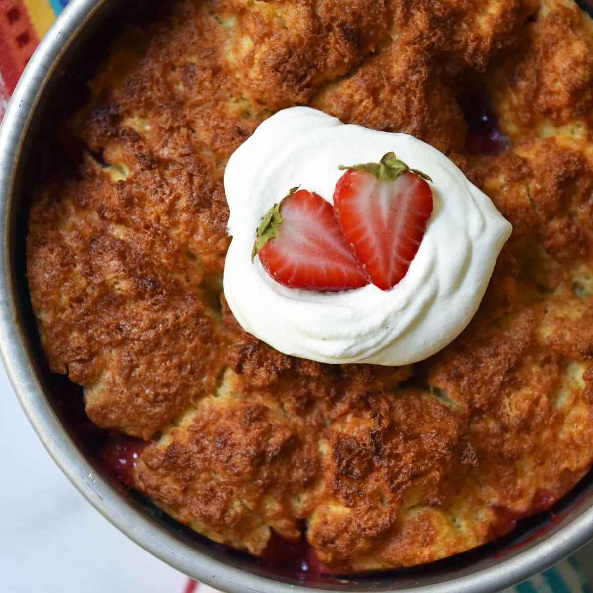 Strawberry Shortcake Cobbler