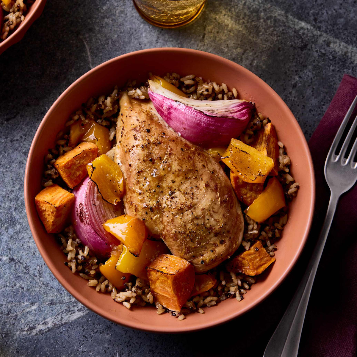 Weeknight Chicken & Vegetable Grain Bowl