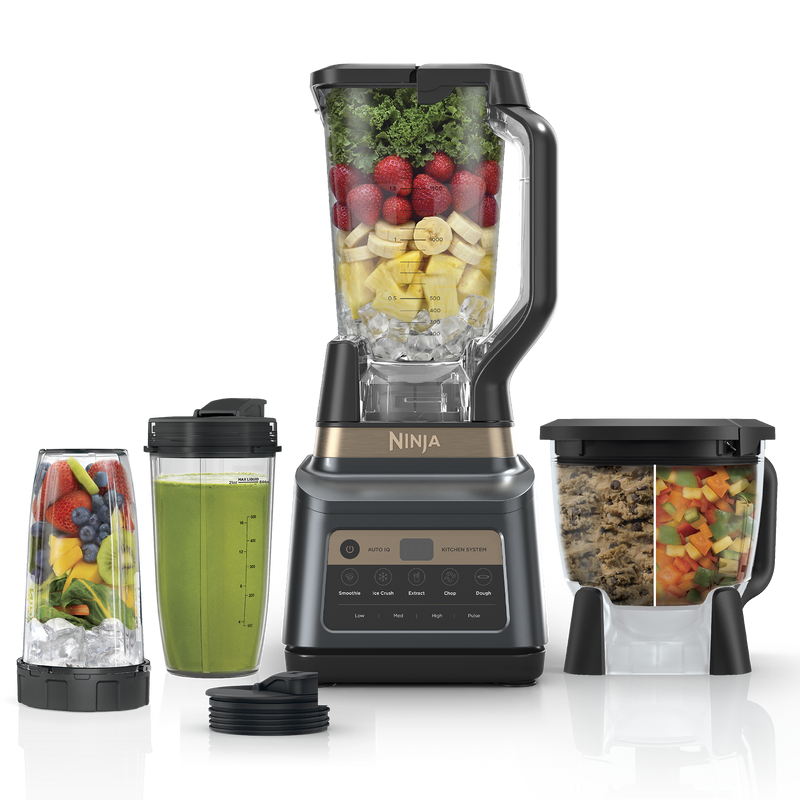 Ninja Professional Plus Premier Blender and Food Processor with Auto-IQ in Graphite — BN801GYBRN