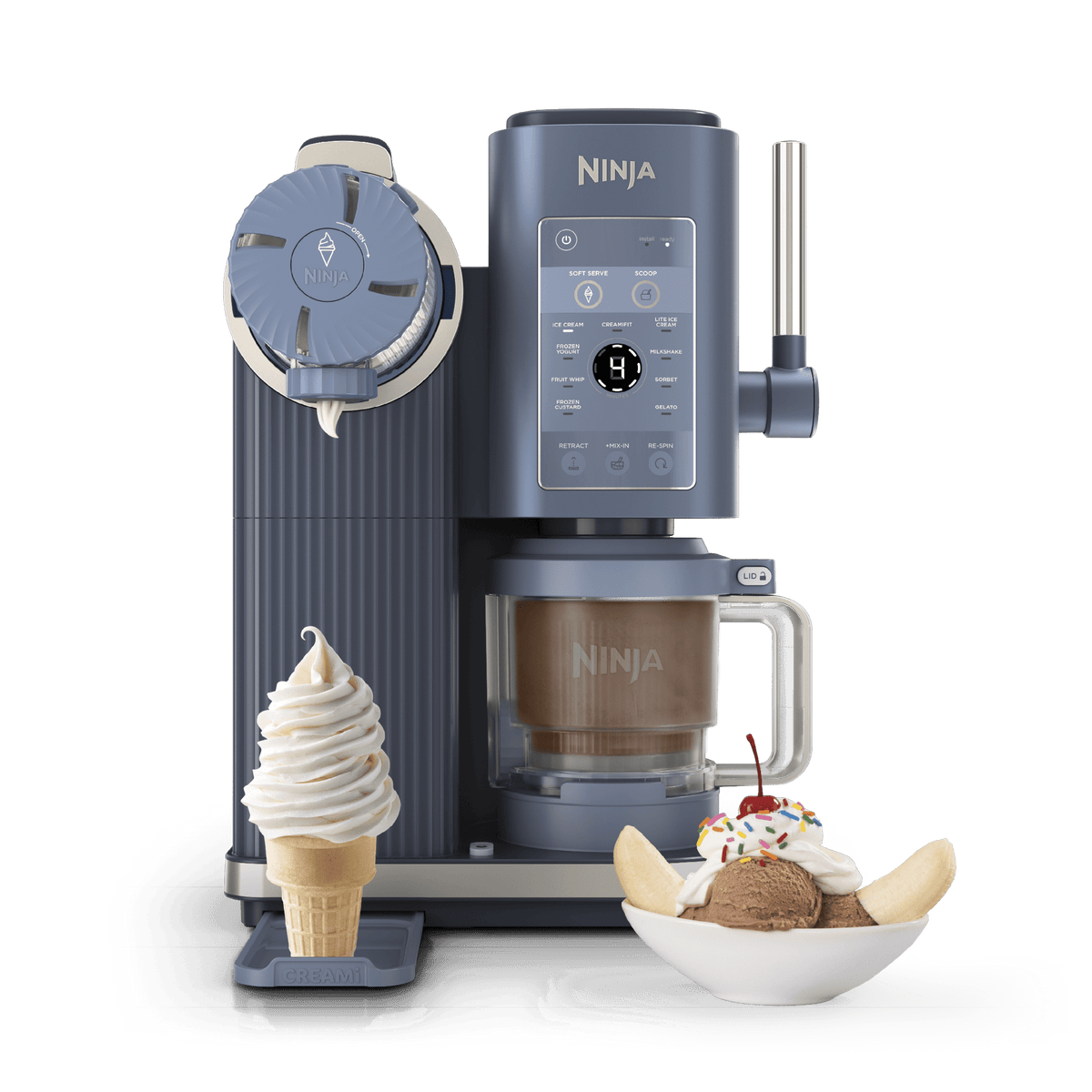 Ninja CREAMi® Scoop & Swirl™ Soft Serve Ice Cream Machine