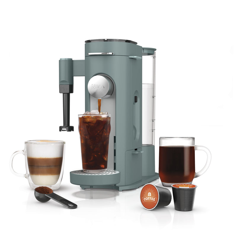 Ninja® Single-Serve Pods & Grounds Specialty Coffee Maker Sage Green — PB051SG