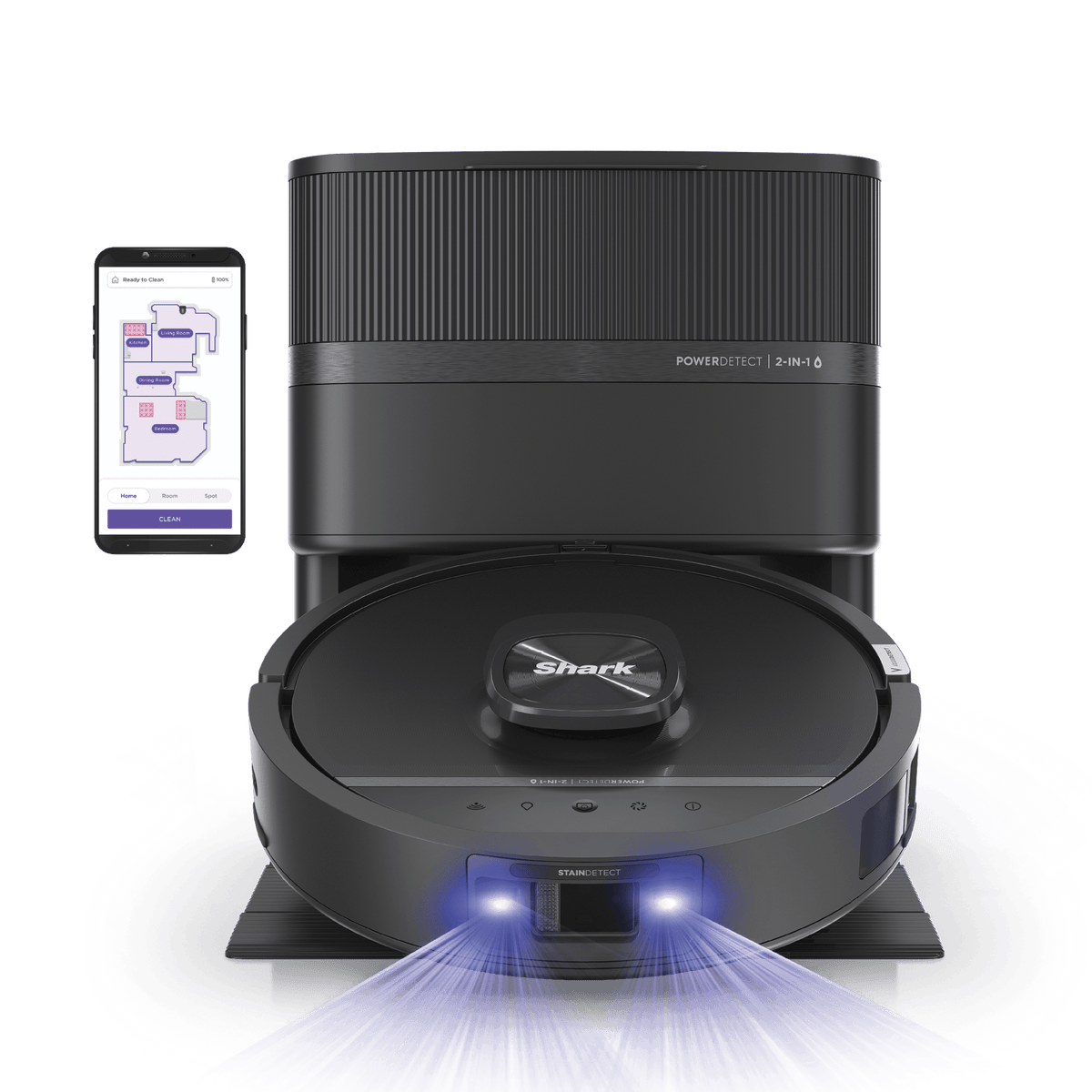 Shark PowerDetect™ UV Reveal™ 2-In-1 Vacuum & Mop, Luxe Collection
