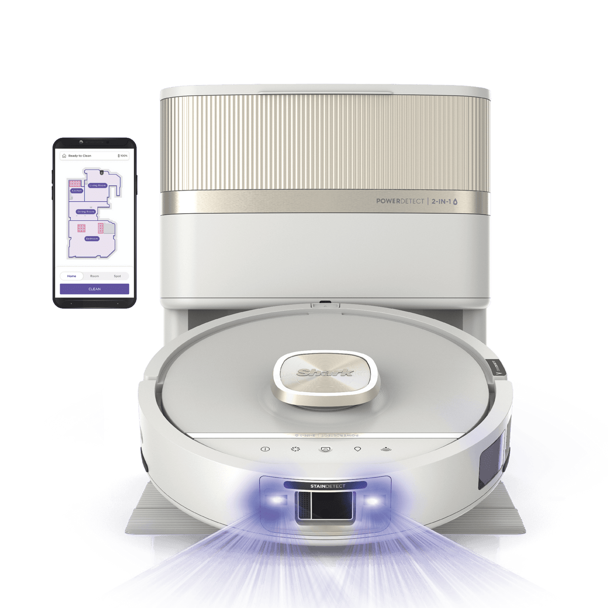 Shark PowerDetect™ UV Reveal™ 2-In-1 Vacuum & Mop, Luxe Collection