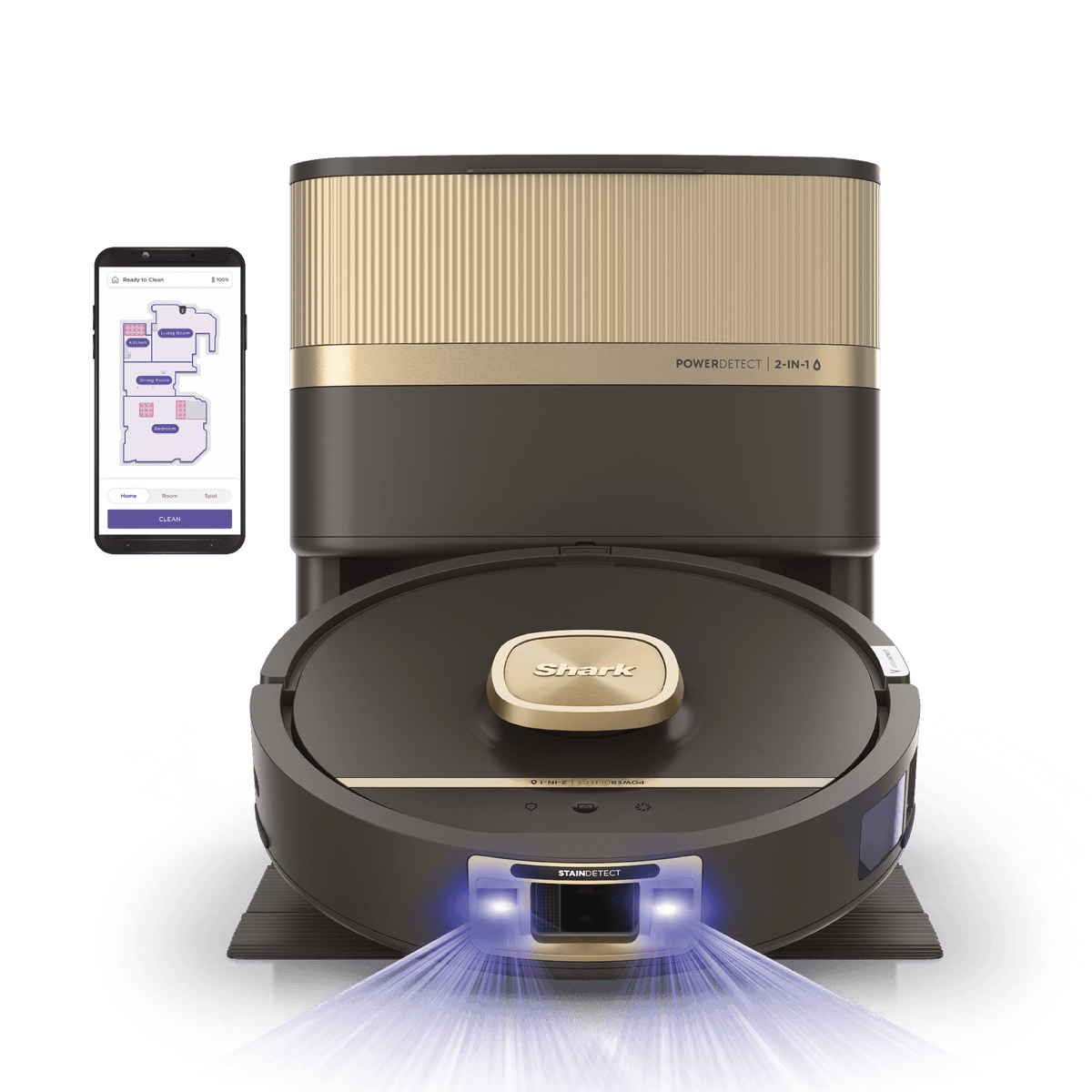 Shark PowerDetect™ UV Reveal™ 2-In-1 Vacuum & Mop, Luxe Collection